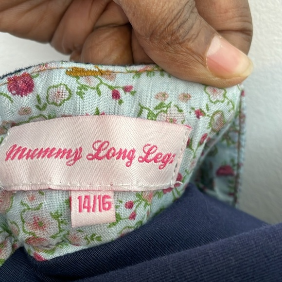 Mummy Long Legs Matenity Jeans womens 14/16 Wide Leg 7 Pockets Blue Pants - Picture 10 of 10